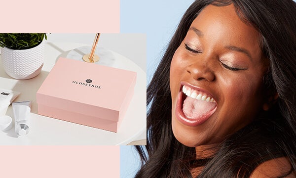 Model with pink GLOSSYBOX