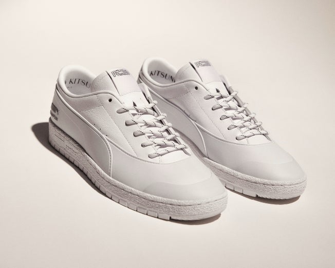 Puma X Maison Kitsuné Men's Ralph Sampson 70 Rubber Kitsune Trainers - Puma White