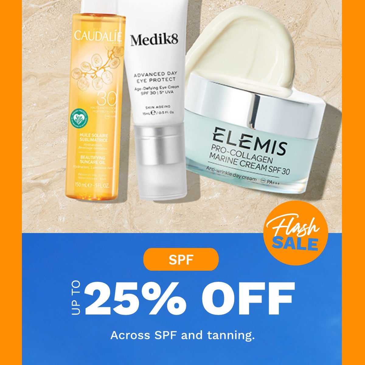 Up to 25% SPF and Tanning