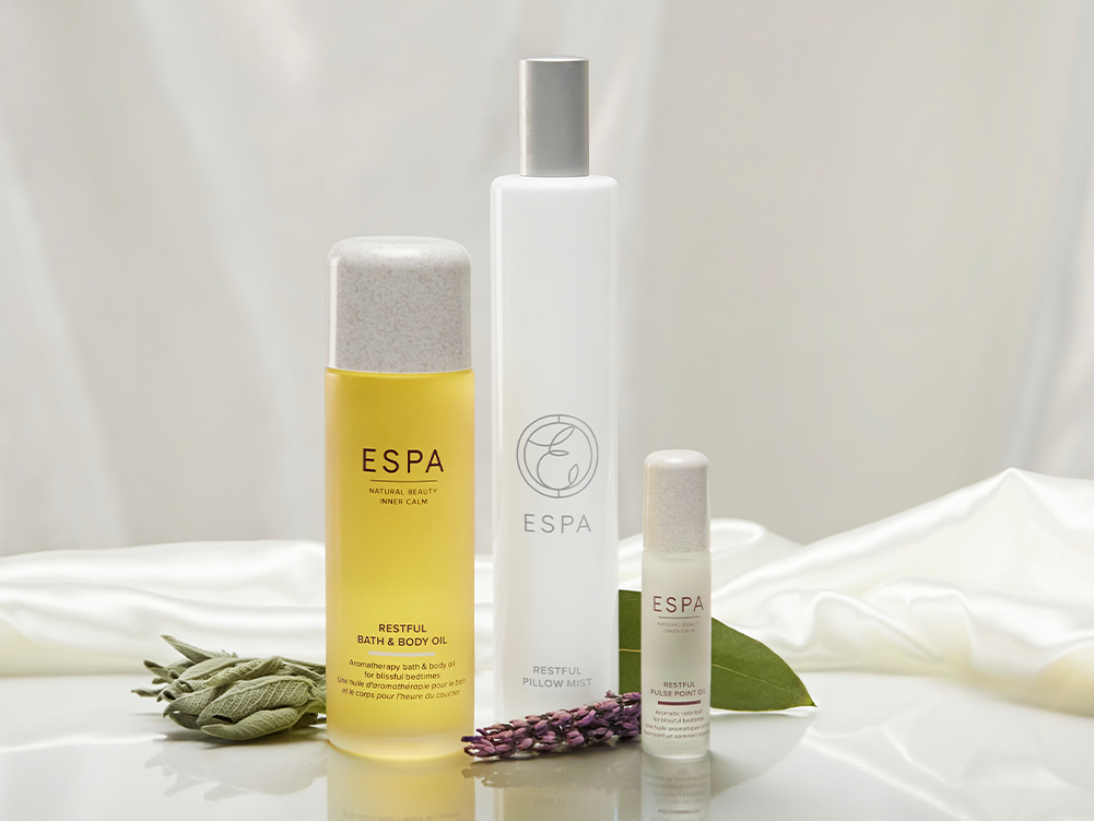 Turn a hectic evening into a relaxing and sleep-promoting experience with ESPA’s new Restful collection.<BR><BR>A peace-inducing blend of Lavendar, Clary Sage and Bergamot, counting for a truly blissful bedtime routine.<BR><BR>#BlissfulBedtimes