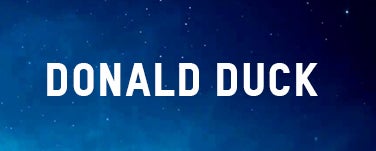 DONALD DUCK