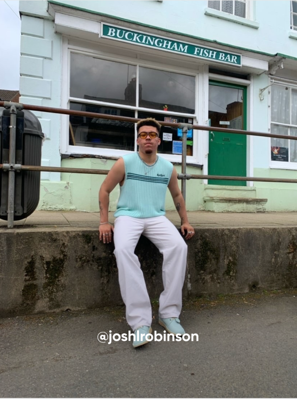 man posting on the street - Visit Kickers Instagram