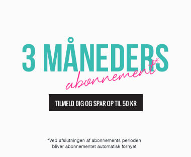 tekst: 3 måneders abonnement for Beauty Box